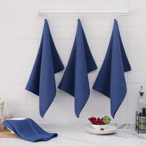 Homaxy 100% Cotton Oversized Waffle Weave Kitchen Towels - Image 6