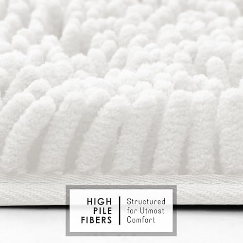 Hearth & Harbor Bathroom Rugs, Chenille Bath Mat - Image 7