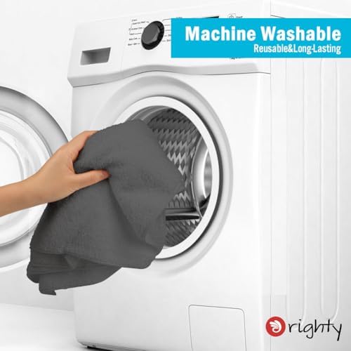 Orighty 6-Pack Grey Hand Towels, 16x28 inch Microfiber Gym Towels - Image 7