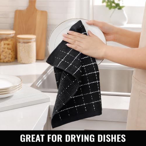 Kitinjoy 100% Cotton Kitchen Towels and Dishcloths Set - Image 6