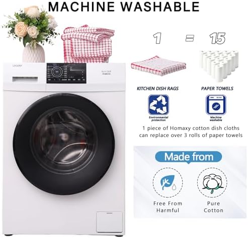 Kitinjoy Cotton 10 Pack Terry Kitchen Dish Cloths - Image 6