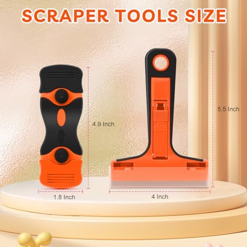 2Pack Razor Blade Scraper with 40Pcs Blades - Image 7