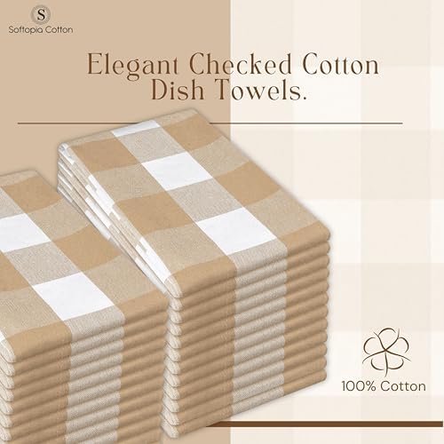 Buffalo Check 12 Pack Kitchen Towels, 16x26 Inches, Classic Farmhouse Plaid - Image 7