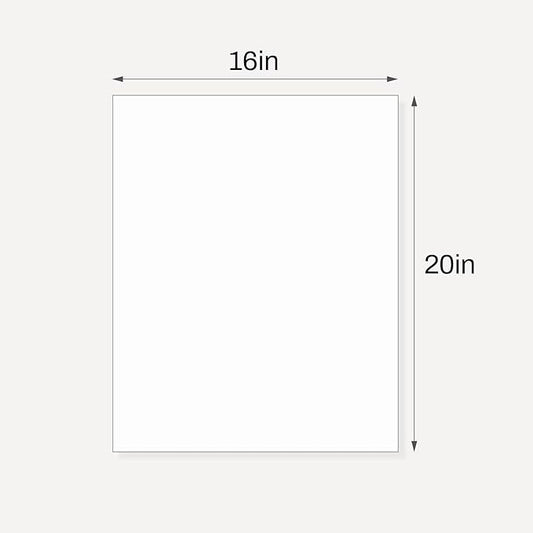 10 Pack Backing Boards, 16x20 Uncut White Mats Matboards, Acid-Free Backerboards for Art Prints, Ideal for Photos, Pictures, Prints, and Frames