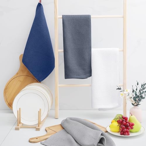Homaxy 100% Cotton Waffle Weave Kitchen Towels - Image 6