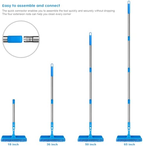 Window Squeegee,5 in 1 Bendable Head Window Squeegee - Image 6