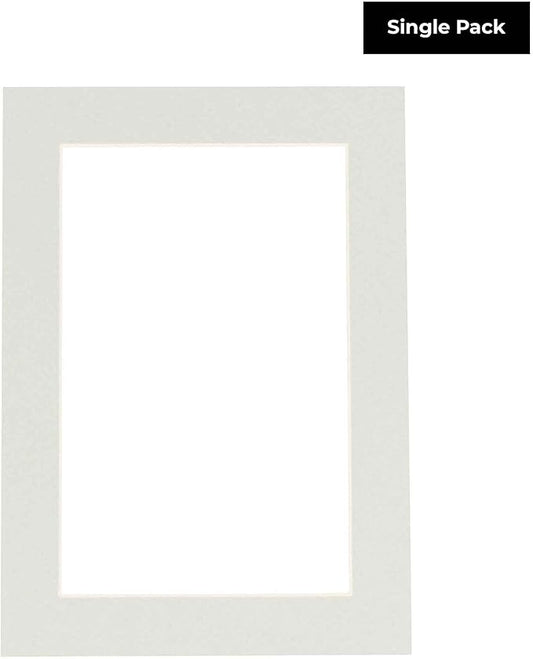 11x14 Mat for 8.5x11 Photo - Precut Grey Picture Matboard for Frames Measuring 11 x 14 Inches - Bevel Cut Matte to Display Art Measuring 8.5 x 11 Inches - Acid Free ONE MAT