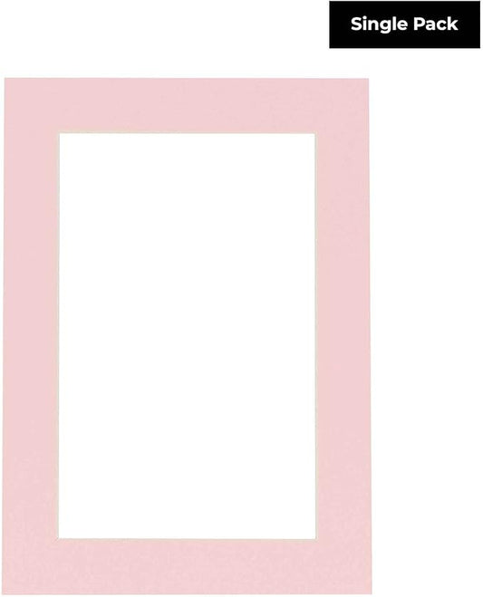 11x14 Mat for 8.5x11 Photo - Precut Soft Pink Picture Matboard for Frames Measuring 11 x 14 Inches - Bevel Cut Matte to Display Art 8.5 x 11 Inches - Acid Free ONE MAT with Backing Board & Clear Bag