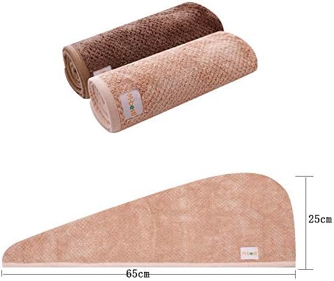 M-bestl 2 Pack Hair Drying Towels, Hair Wrap Towels, Absorbent Microfiber Hair - Image 6