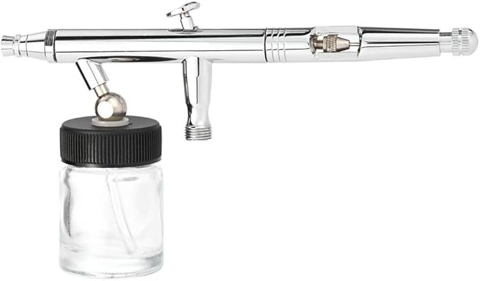 10PCS 22CC Airbrush Glass Bottles with Jar Caps for Master, Iwata Dual Action Airbrush