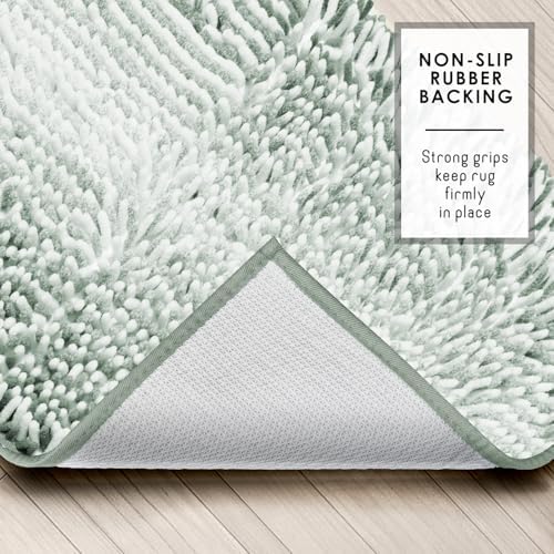 Hearth & Harbor Bathroom Rugs, Chenille Bath Mat - Image 5
