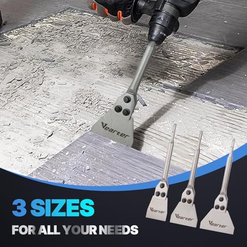 5''x12'' SDS Plus Floor Scraper, Concrete Chisel Tile Removal Tool - Image 7