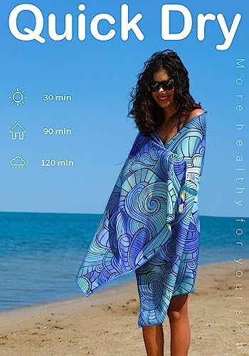 Widdonen Microfiber Beach Towel, Compact 71x32 Inch, Lightweight - Image 6