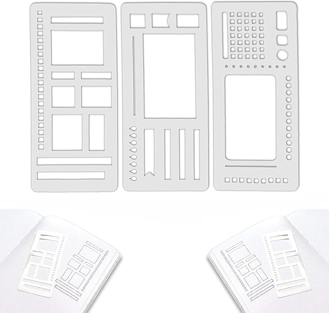 Handcrafted Flexible Record Template, Flexible Drawing and Checklist Template, Reusable, Compatible with Coil Reel and Ring Plan templates (Full Set of 9)