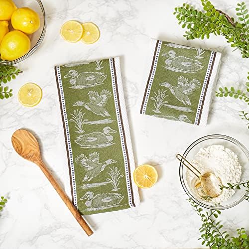 DII Woodlands Collection Dishtowel Set, Duck Jacquard, 2 Piece - Image 6