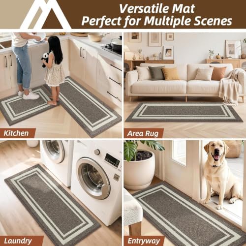 COSY HOMEER Kitchen Rugs Sets of 2 Non-Slip Washable - Image 6
