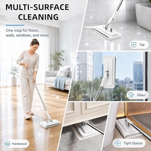 Hands-Free Multi-Purpose Flat Mop, 2026 New Hands Free Flat Mop One Click - Image 6
