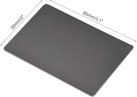 uxcell Blank Metal Card 80x50x1mm Anodized Aluminum Plate for DIY Laser Printing Engraving Black 5 Pcs