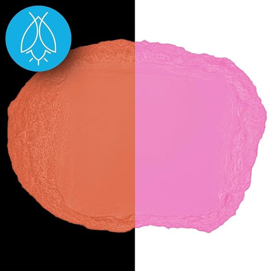 Glow in The Dark Pigment Powder - Neutral and Fluorescent Color for Art Painting, Fine Art, Nail Art Paint, and DIY Crafts - Long Lasting, 10+ Color Options - Fluorescent Pink - (60 Grams/ 2.12 oz)