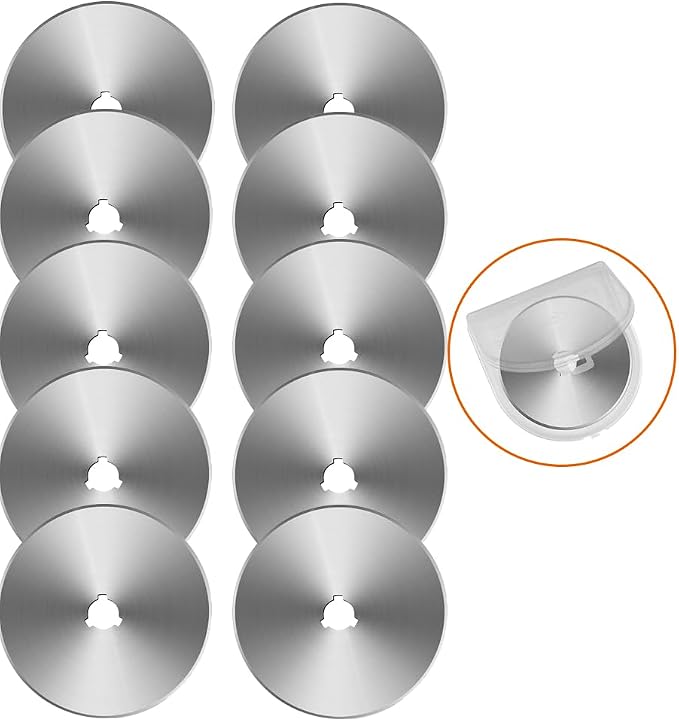 60mm Rotary Cutter Blades 10 Pack Replacement Blades Fits Fiskars, DAFA - Image 7