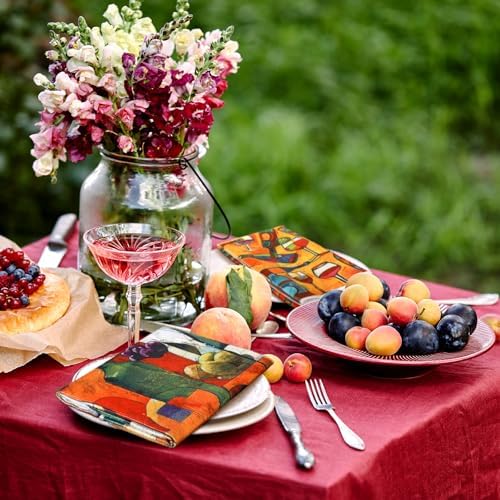 Bencailor 6 Pcs Picasso Wine Kitchen Towels Decorative Sets Dish Towels - Image 6