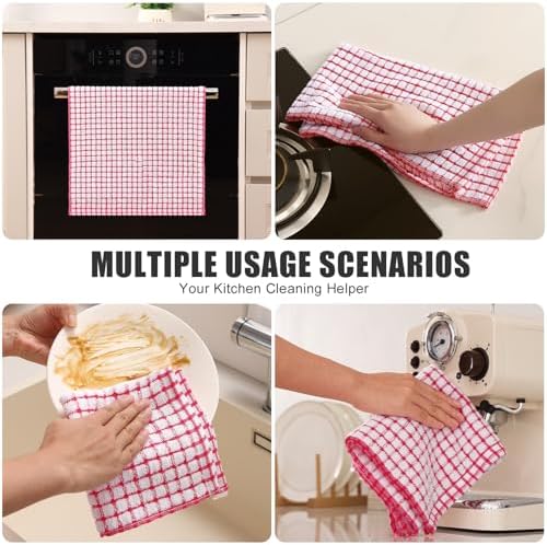 Mordimy Cotton 12 Pack Terry Kitchen Towels, 16 x 25 Inches - Image 6