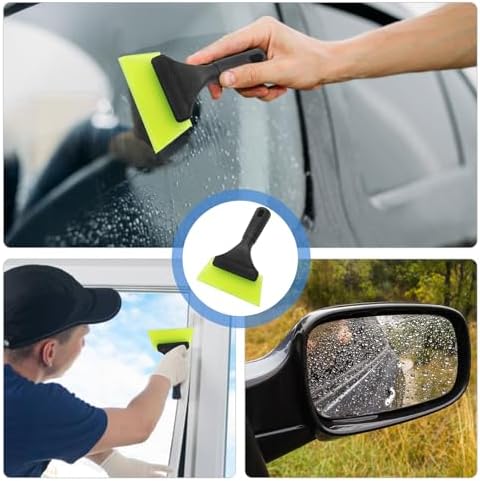 2 Pcs 5 Inch Green Car Window Squeegee Silicone - Image 7