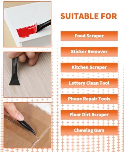 18 PCS Carbon Fiber Plastic Scrapers Tool, Non-Scratch Scraper Tool - Image 7