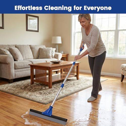 Floor Squeegee for Concrete Floor, Rubber Broom - Image 7
