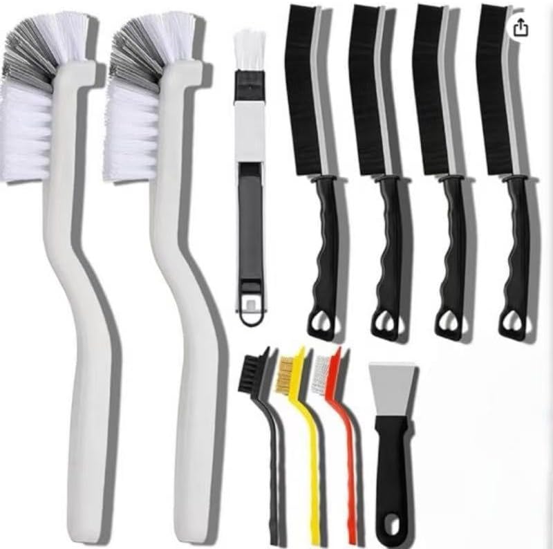 11-Piece Crevice Cleaning Brush Set, Detailing Tools by Unknown