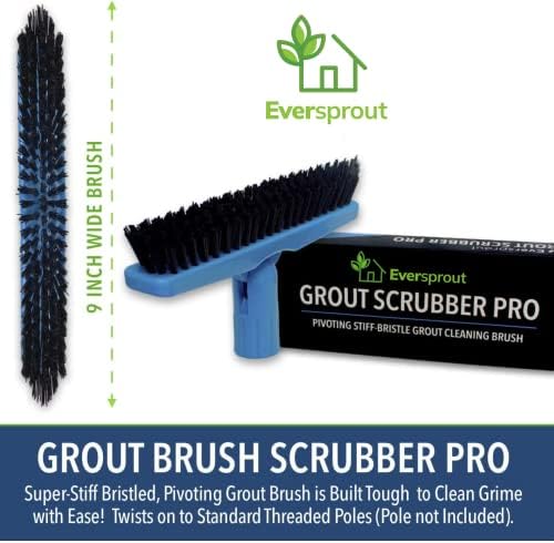 EVERSPROUT Grout Cleaning Brush, Swivel V-Shape Scrubber - Image 5