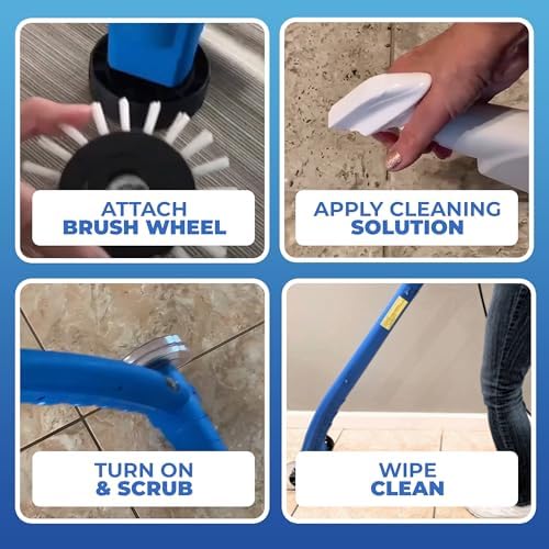 Grout Groovy! Replacement Brush Wheels 3-Pack | Nylon Grout Cleaning Heads - Image 6
