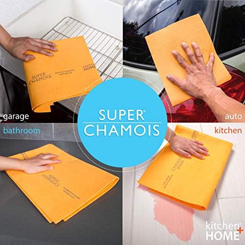 Super Chamois - Extra Large 20" X 27" Super Absorbent Cleaning Cloth - 4 Pack - - Image 7