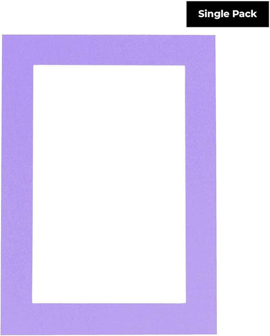11x14 Mat for 8.5x11 Photo - Precut Light Purple Picture Matboard for Frames Measuring 11 x 14 Inches - Bevel Cut to Display Art 8.5 x 11 Inches - Acid Free ONE MAT with Backing Board & Clear Bag