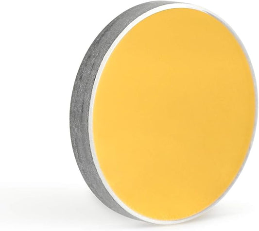 TEN-HIGH Reflective Lens CO2 Laser Lens Laser Mirror K9 Gold-Plated Glass Mirrors, for CO2 Laser Engraving Cutting Machine, Dia 25mm 3PCS