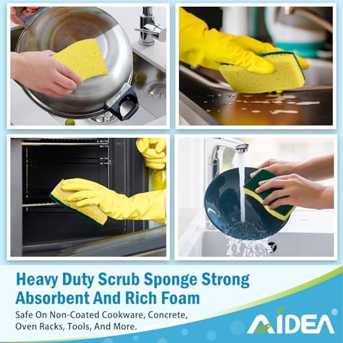 AIDEA Sponges Kitchen, Heavy Duty Scrub Sponge, Sponges - Image 6