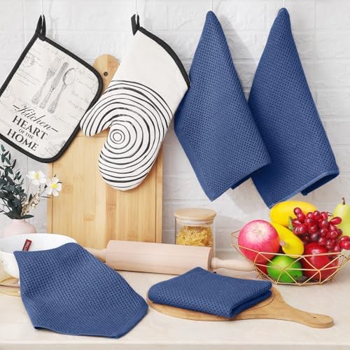 Homaxy 100% Cotton Waffle Weave Kitchen Dish Cloths - Image 6