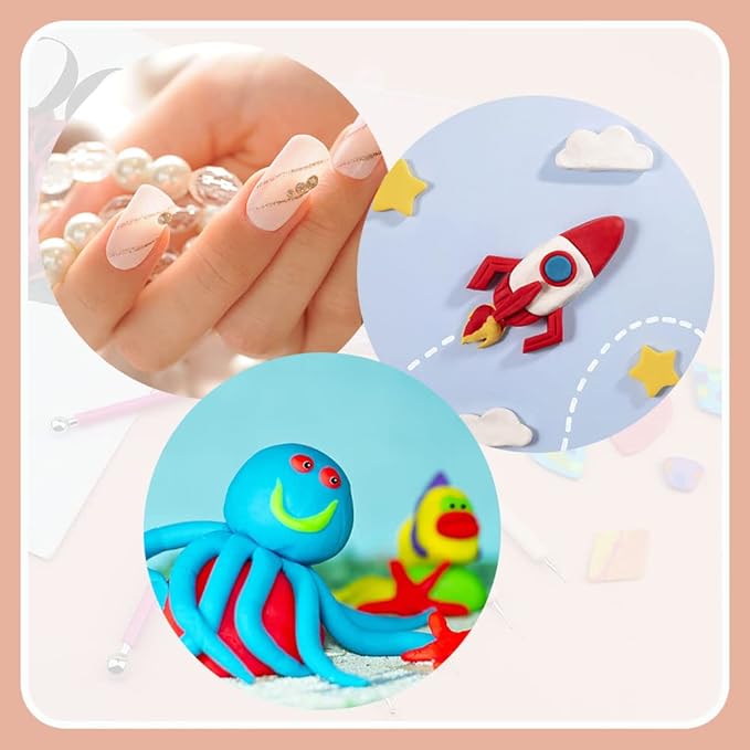14 PCS Dotting Tools Ball Styluses with Box, Dotting Tools Set Rock Painting, Pottery Clay Modeling Embossing Nail Art