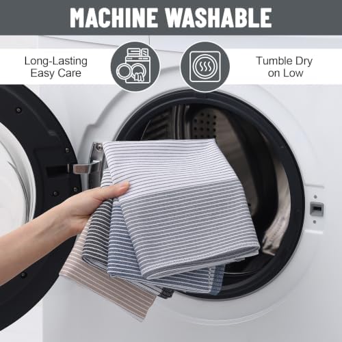 Homaxy Premium 100% Cotton Kitchen Towels 18"x28", 6 Pack - Image 6