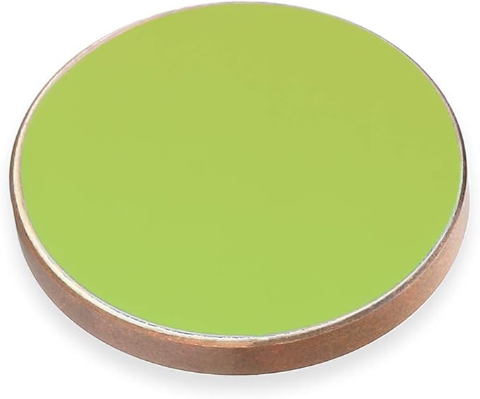 TEN-HIGH Cu Reflective Lens CO2 Laser Lens Laser Mirror Gold-Plated Copper Mirrors, for CO2 Laser Engraving Cutting Machine, Dia 25mm 3PCS