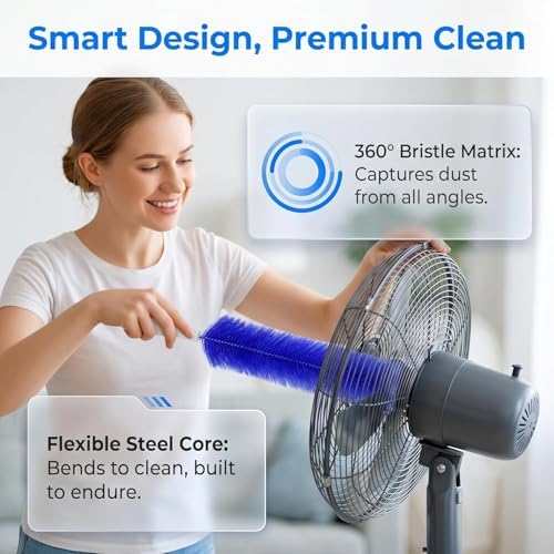 Fan Cleaning Brush, 2026 New Bendable Microfiber Head Dusting Brushes, Air - Image 6