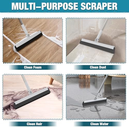 KOLLIEE Floor Squeegee 59" Adjustable Long Handle Professional - Image 6