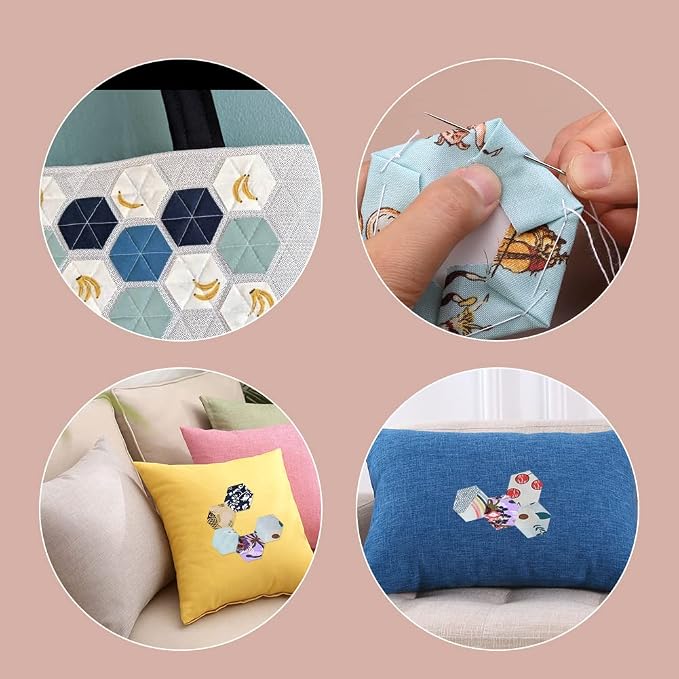 300 Count Paper Piecing Shapes Hexagon Paper Piecing Templates Quilting - Image 7