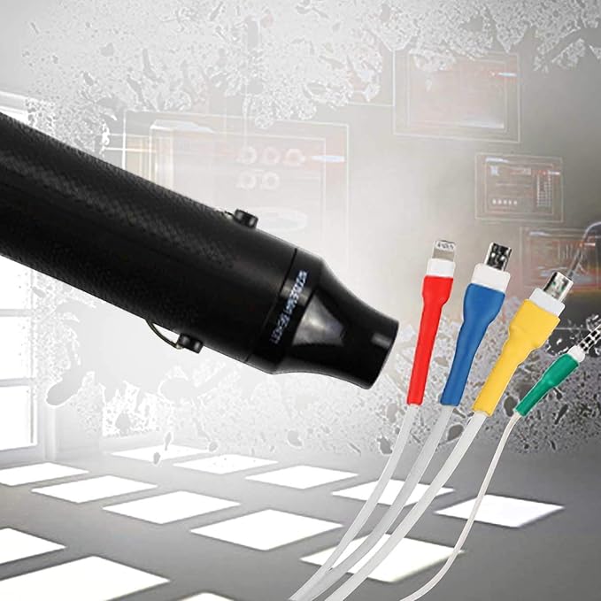 Heat Gun, Uptdae Version 110V 300W Mini Handheld Hot Air Gun with 6.6ft Cable, Portable Heat Gun For Crafting, Embossing, Shrink Wrapping PVC, Drying Paint, Clay, Rubber Stamp