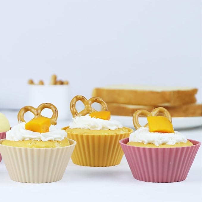 24Pack Silicone Muffin Cups, Reusable Cupcake Liners Molds - Image 7