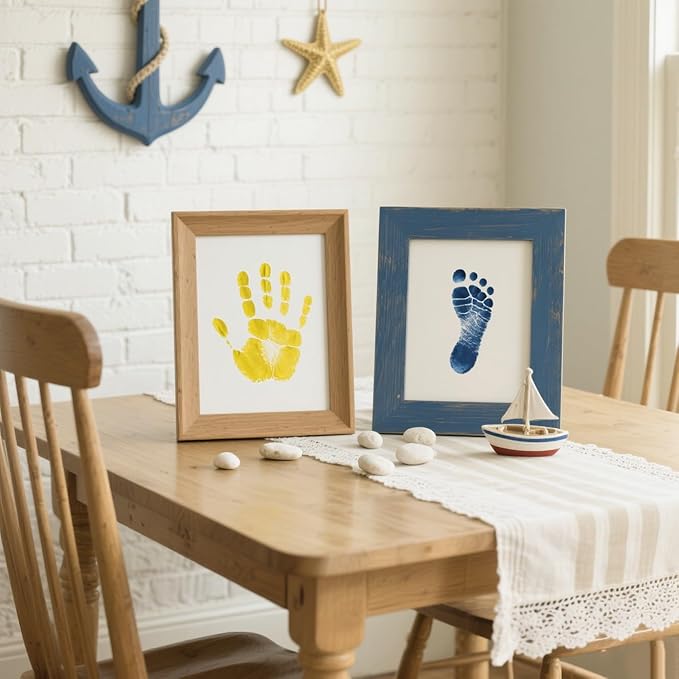 GTLZLZ Large Ink Pad for Rubber Stamps, 5" x 4" Washable Craft Stamp Pad for Kids, Fingerprint Ink Pad for Paper, Scrapbooking, Wood Fabric (Coffee)