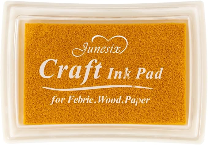 Gold Ink Pad Finger Washable Kids Stamp Ink Pad for Rubber Stamps Paper Scrapbooking