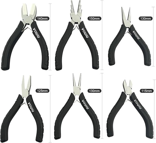 6-Piece Jewelry Pliers Set Jewelry Making Tools