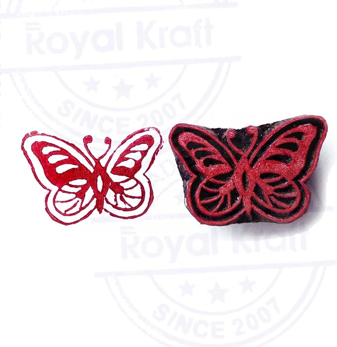 Royal Kraft Wooden Stamps DIY Fabric, Henna Printing Blocks THDtag025 - Image 4