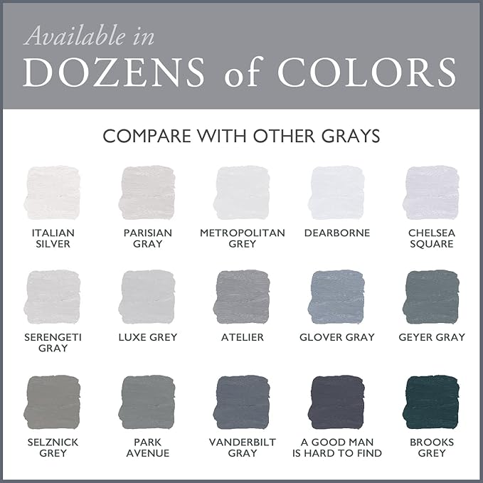 AMY HOWARD AT HOME Chalk-Based One Step Paint for Furniture, Cabinetry, Decor, Finish, and More | No Stripping, Sanding, or Priming | Dark Base | 16 Ounce | Good Man is Hard to Find
